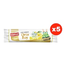 Koroplast Limon Büzgülü Orta Boy 15Li Çöp Torbası X 5 Paket