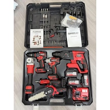 Kimmeer Plus 6 Lı Set 2025 Yeni Nesil Hilti-13 Mm Vidalama-testere-makas-spiral-450 Nm Torklu