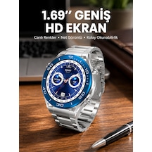 Akıllı Saat 1.62 İnç Ultimate Nabız Sensörlü Sesli Görüşme Yapabilen Yeni Nesil - Lisinya
