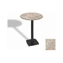 Bistro Masa Tokyo Esb - Werzalit, Wermodin Ve Allzalit Tabla 70 Cm Çap - Scala Marble Çok Renkli