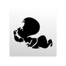 Folyo Sticker Casper 60cm Uzunluk Siyah