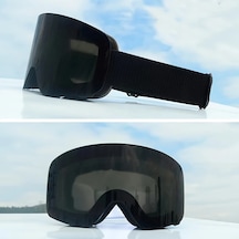 Userfriendly11 2024 Çift Katmanlı Lens Anti Sis Tam Yüz Kayak Gözlüğü Siyah Tpu Malzeme Geliştirilmiş Görüş
