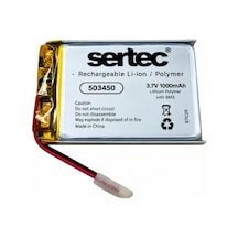 Sertec 503450 3.7v 1000mah Devreli Li-polymer Pil 1.5a