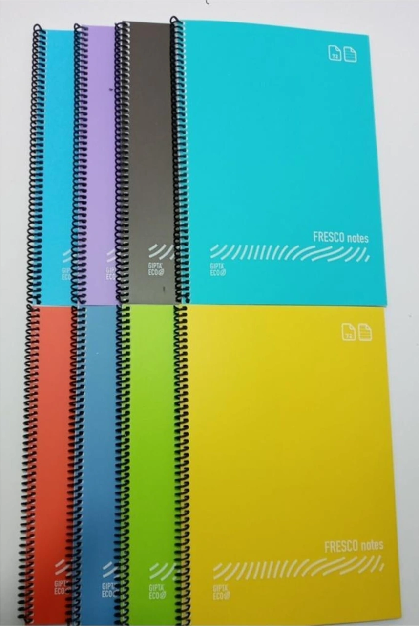 Fresco Spiralli Düz Plastik Defter A5 72 Yp Kareli 4943 12 Adet Fiyatı