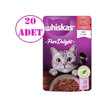 Whiskas Sığır Etli Jöleli Pouch Yetişkin Kedi Maması 20 x 85 G
