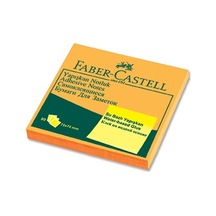 Faber-Castell Yapışkan Notluk 75X75Mm. Fosforlu Turuncu