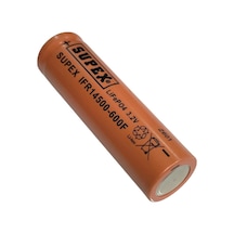 Supex Ifr14500-600f 3.2v 600mah Lifepo4 Düz Kafa Başsız Pil