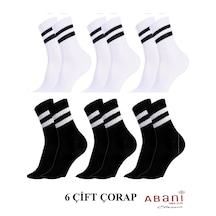 Abani Classic 6 Çift Kolej Spor Çorap Tenis Çorabı