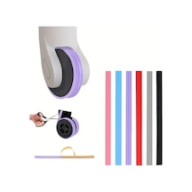 Fochsia Gri 4 Adet Bavul Tekerleği Yedek Silikon Şerit Kendinden Yapışkanlı Ses Önleyici