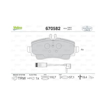 Valeo Fren Balatası On Mercedes Vaneo W414 Valeo 670582 A4144200220