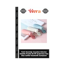 Tatil Hazırlığı Seyahat Edenler Günlük Pratik 60 Ml Sızdırmaz Boş Şişe Şeffaf Kozmetik Şampuan Kokusuz