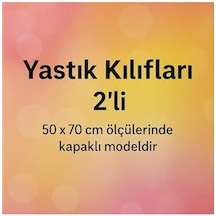 Ezgi Desenli Pamuklu Yastık Kılıfı, Lavanta Deseni, 50 X 70 Cm, Lila, 2 Adet Abanoz