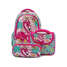 Palm Flamingo Kız Çocuk Okul Seti Turkuaz