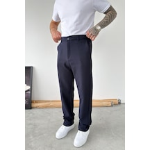Lacivert Fitilli Baggy Pantolon