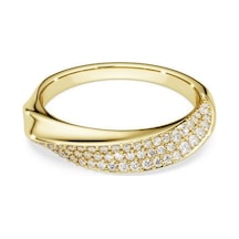 Swarovski 5746020 Yüzük Classıca:rıng Gold Lıne Whı/gos 52 Metalik Ayarlanabilir