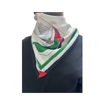 Aldaıyr Filistin Temalı Fular 50x50 Unisex Günlük Kullanıma Uygun Puşi Şal Kefiye Filistin Bayrak Afl24106 Siyah 1