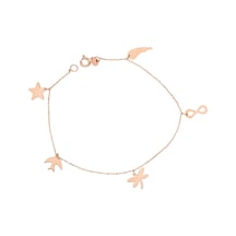 Glorria Rose Altın Şans Bileklik N11.17193 Sarı Altın