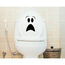 Bk Home Korkunç Surat Tasarımlı Wc Sticker-1