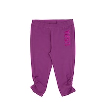 U.S. Polo Assn. Kız Çocuk Menekşe Payet İşlemeli  Büzgü Detaylı Eşofman Altı 50299943-VR037