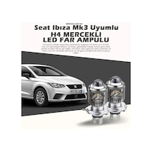 Seat Ibıza Mk3 Uyumlu Mercek Led Xenon Uzun - Kısa Çift Renk Şimşek Etkili