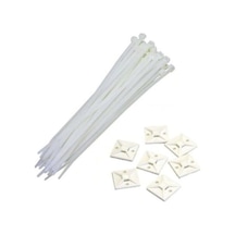 Tr Livolo Gwest Yapışkanlı Kroşe Ve Cırt Kelepçe Seti, 28x28 Mm, 20'li Paket
