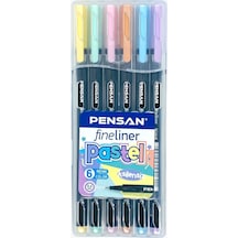 Pensan Fineliner Kalem Seti 6 Pastel Renk N 6200