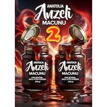 2 X 240 Gr Anzeli Anatolia Toros Polenli Ginsengli Karışık Ballı Bitkisel Besin