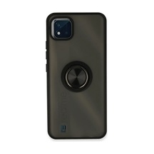 Realme C11 2021 Kılıf Montreal Yüzüklü Silikon Kapak - Siyah 0.2M-Çok Renkli