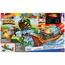 HGV14 HOT WHEELS MONSTER TRUCKS RENK DEĞİŞTİREN ARAÇLAR TİMSAHTA