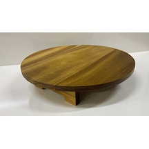 Akasya Yuvarlak Ayaklı Sunumluk 33 Cm