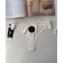 Orijinal Lazer Kesim Spandex Invisible Dikişsiz Transparan Detayl Beyaz