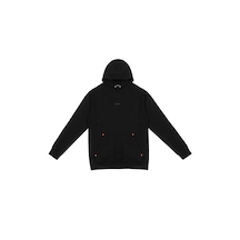 Beord Siyah %100 Pamuk Kapüşonlu Sweatshirt Bhd1-139