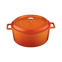 Lava Döküm Yuvarlak Tencere Trendy Çap 28Cm