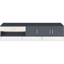Arges Tv Ünitesi 2 Raflı Tek Çekmeceli 3 Kapaklı 220x30x51 Antrasit-antrasit/aytaşı Antrasıt/aytası - Antrasıt