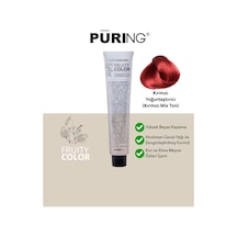 Puring Fruity Color Meyve Asitli Profesyonel Krem Saç Boyası Kırmızı Mix Ton 100 ML