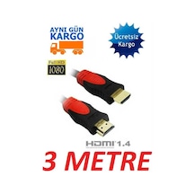 Hdmi Kablosu 3 Metre 4240P 1.4B 3D Lcd Laptop Bağlanti Bağlama Uc