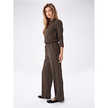 Faik Sönmez Wıde Leg Fıt Kaşkorse Örme Pantolon W27pnt019 Uw27pnt01916 Koyu Haki