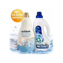 Sıvı Çamaşır Deterjanı Beyaz Ve Okyanus Ferahlığı Yumuşatıcı Set 1500 + 1500 Ml.