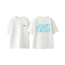 Thewert Kpop Demon Hunters 3 Tasarım Sırt Baskılı Pamuk Beyaz Oversize T-shirt
