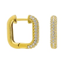 Kare Zirkon Küpe 717029 Gold