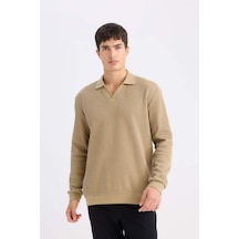 DeFacto Regular Fit Polo Yaka Sweatshirt D7448AX25SPKH185