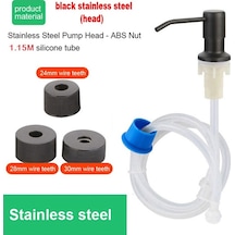 Siyah-mutfak Lavabo Uzatma Tüpü Kiti İçin Sabunluk Yedek Metal Lavaboya Monte Güverte Tezgahı Altında