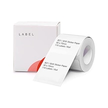 B21/b3s Etiket Bandı, 50 X 70 Mm, Su Geçirmez, Etiketleme İçin Yedek, Kendinden Yapışkanlı, 1 Rulo 110 Adet Beyaz 124-Pembe