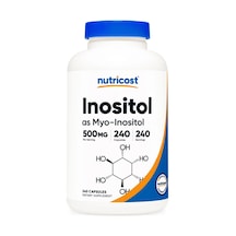 Nutricost Inositol 500 Mg 240 Kapsül / As Myo-ınositol