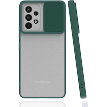 Samsung Galaxy A23 ile Uyumlu Kapak Lensi Açılır Kapanır Kamera Korumalı Silikon Kılıf