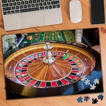 Rulet Çarkı Oyun 240 Parça Puzzle Yapboz Tablo-102689207