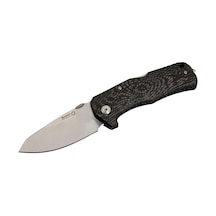 Lionsteel TM1 CS Kamp Çakı (Carbon Satin) Siyah
