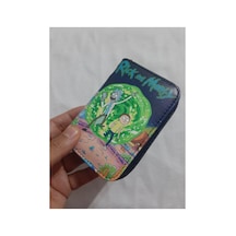 Owlbag Company Owl Bag Rick And Morty Desenli Tasarım Suni Deri Cüzdan Çok Renkli