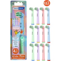 Kids Fun - Çocuklara Özel Extra Yumuşak Oral B Şarjlı Diş Fırçası Yedek Başlığı - 12'li Yedek Başlık
