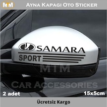 Lada Samara Ayna Kapağı Oto Sticker (2 Adet)